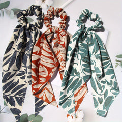3pcs Hawaiian Tropical Prints Ribbon Band Hair Scarf Boho Style Head Band