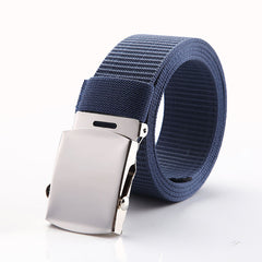 Men's Automatic Buckle Canvas Tactical Belt