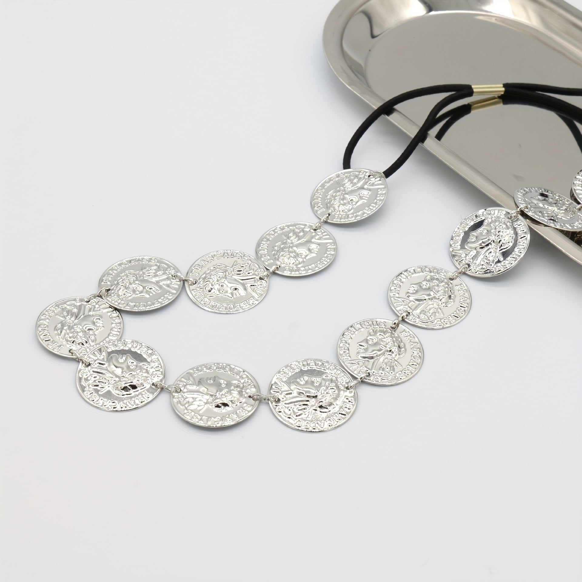 Boho Coin Head Chain Gold Hair Chain Headpieces for Women Girls