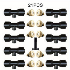 Brass Irrigation Misting Nozzles Kit for Patio Garden or Greenhouse