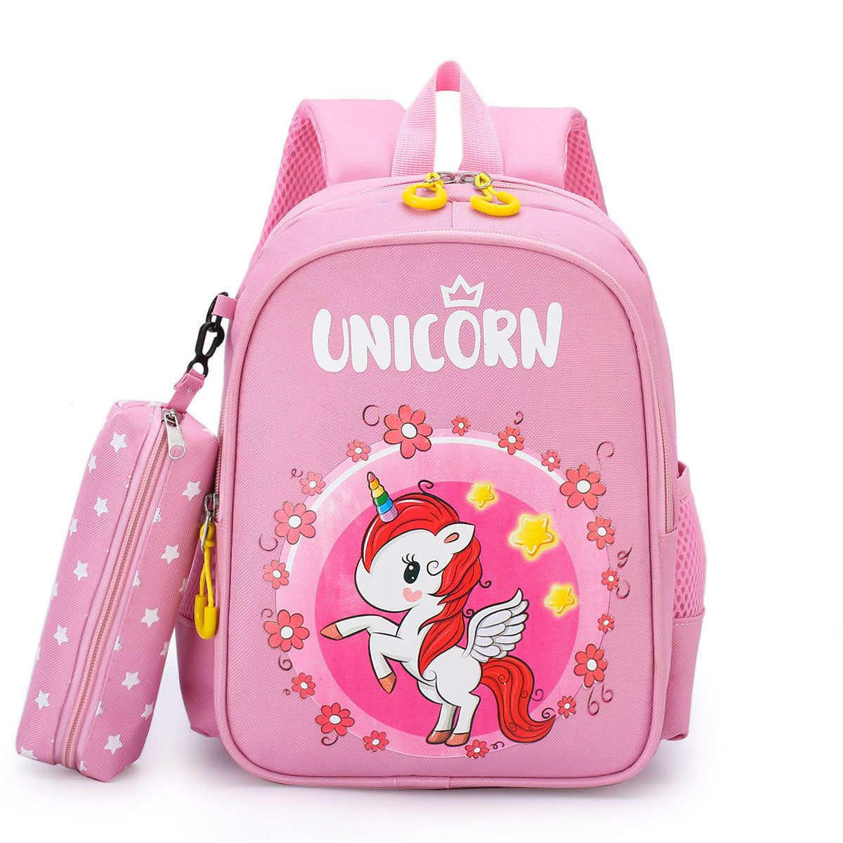 Unicorn Skateboard Dinosaur Children's Backpack + Pencil Case