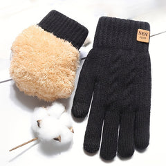 Extra Thick Winter Gloves Touchscreen Double Layered Warmth