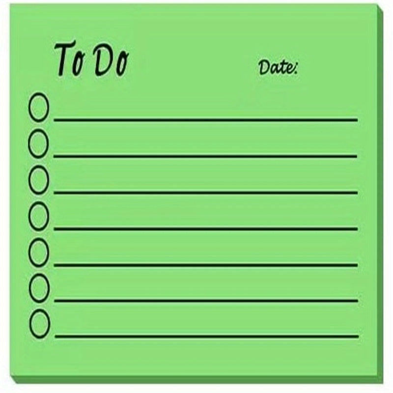 Fluorescent Convenience Stickers Memo Pad - Stickiness Enhancement