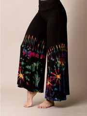 Tie Dye High Rise Wide Leg Trousers