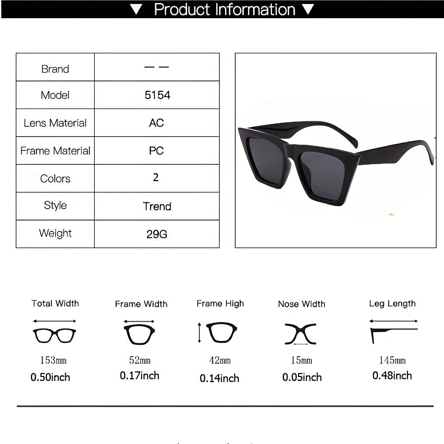 Cat Eye Sunglasses UV400 Sun Shades for Driving Beach Travel