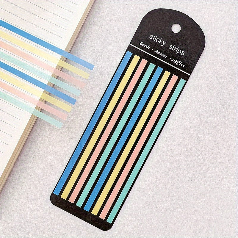 160Pcs Transp Highlighter Tape Sticky Tabs & Scissor Morandi N