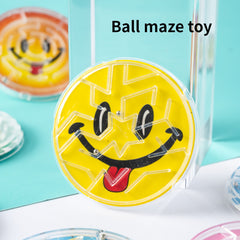 12pcs Smiley Face Bead Maze Roller Coaster Toys for Kids
