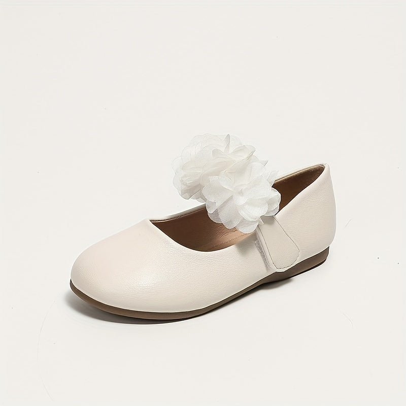 Girls Solid Flat Shoes Lightweight Dress Shoes for Party Spring