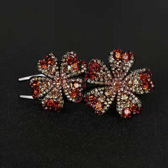 Retro Rhinestone Hair Claw Clip Non Slip Strong Hold Grip