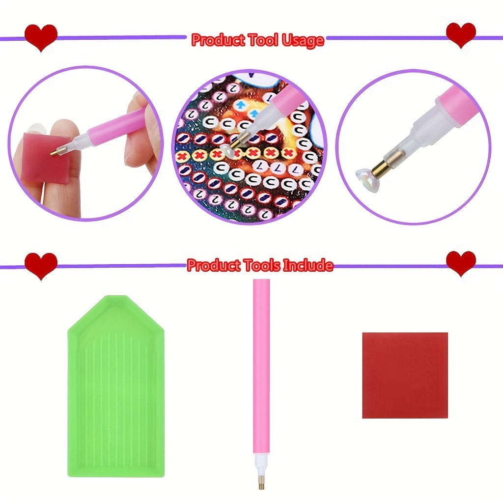 8pcs Pet Elf Diamond Painting Kit for Adults Beginners DIY Gift