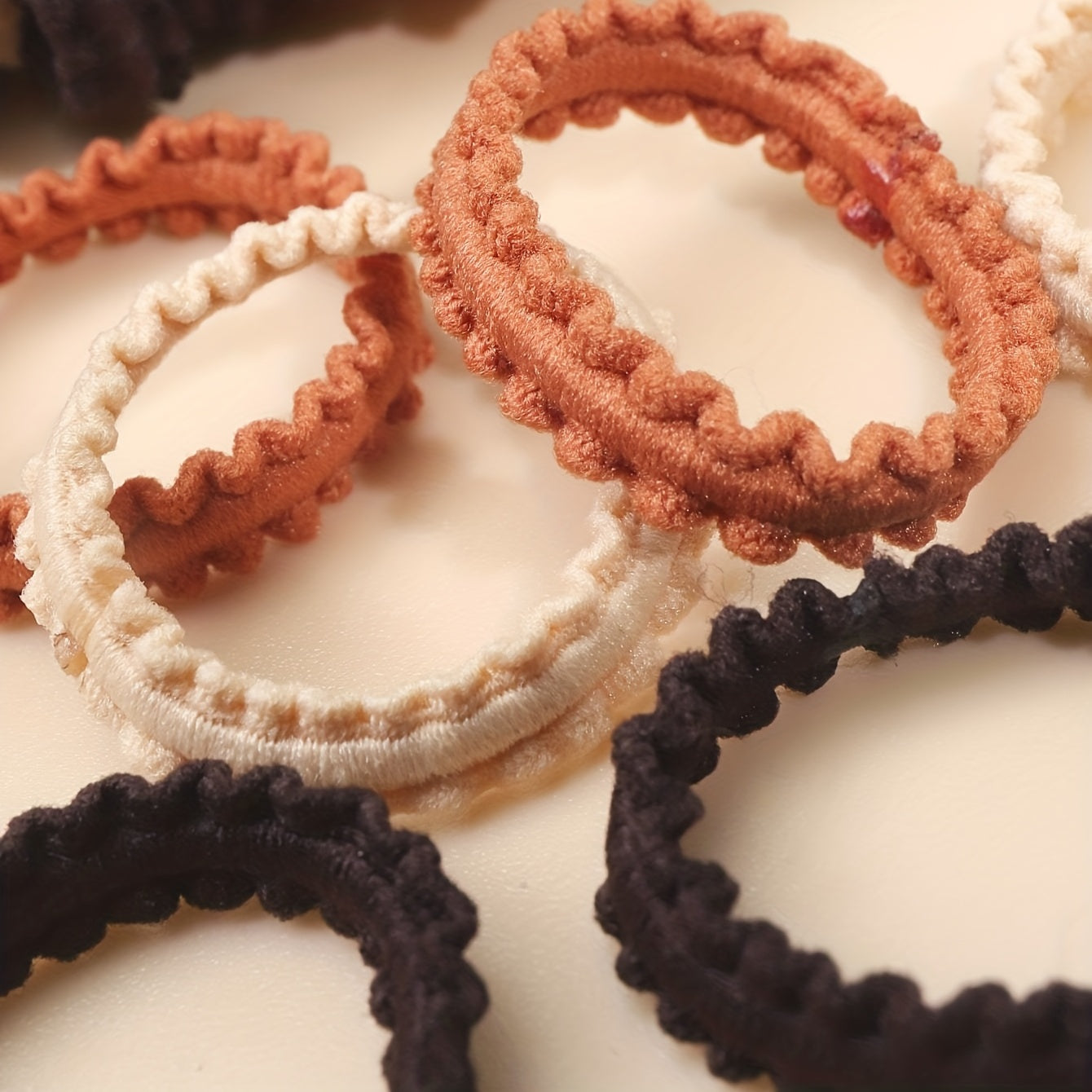 50pcs Soft Hair Tie Elastic Ponytail Holder Hair Ring Women Girls Hair Accessory