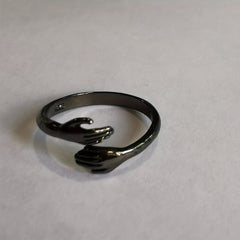 Romantic Double Section Love Hug Ring Adjustable Finger Ring