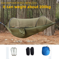 Quick Opening Hammock with Mosquito Net for Camping