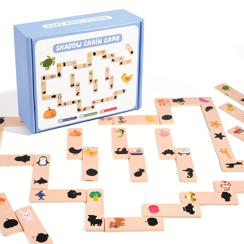 Wooden Stacking Blocks Set with Storage Bag - Thanksgiving Easter Toy