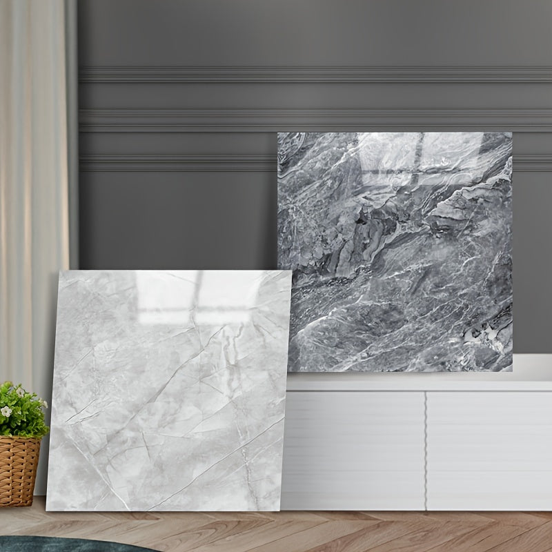 20pcs PVC Marble Floor Stickers Self Adhesive Waterproof Bathroom