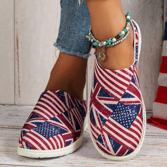 Women's Lightweight Flag Low Top Walking Shoes