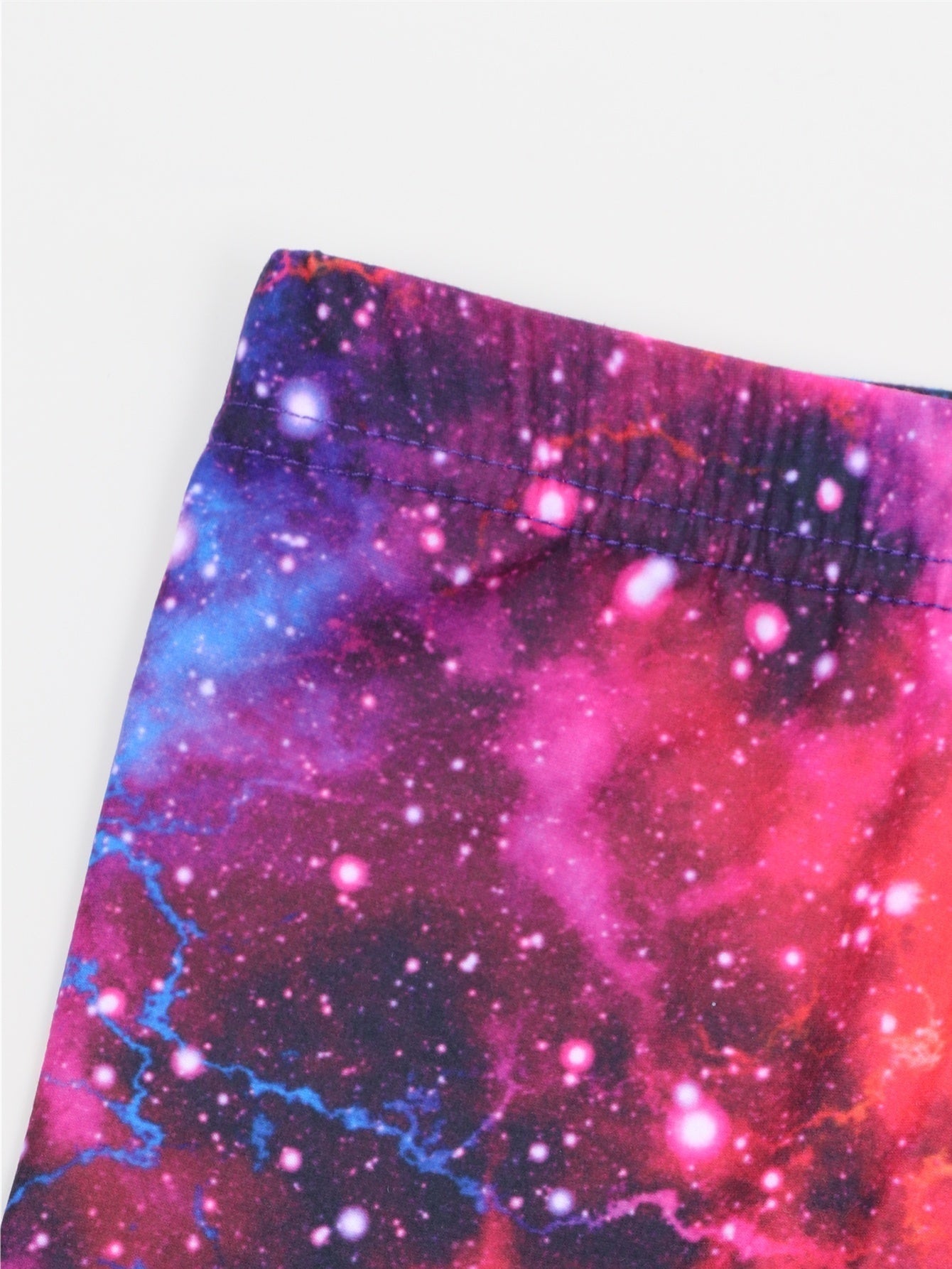 Toddler Girls Tie Dye Starry Sky Biker Shorts