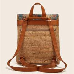 Vintage Flower Pattern Outdoor Backpack, Large Capacity