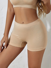 3 Seamless Boyshort Panties Stretch Ribbed Lingerie