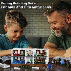 Film Architecture Brave Man House Building Blocks Set