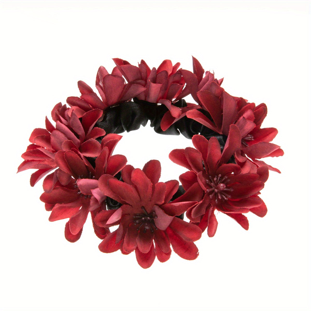 Boho Flower Hair Tie Ponytail Holder Hair Accessories
