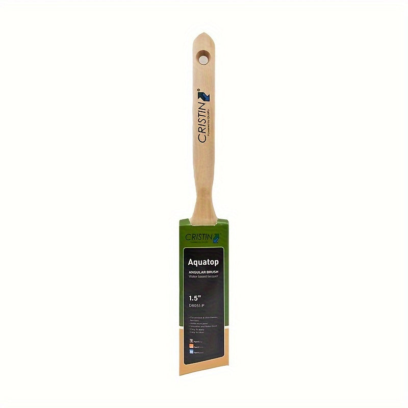 Synthetic Long Handled Angled Paintbrush Easy To Clean