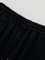 Classic Letter Print Men's Shorts - Summer Outdoor Drawstring Shorts