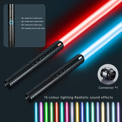 24 9 inch RGB Dueling Sword USB Rechargeable 15 FX 3 Sound Modes