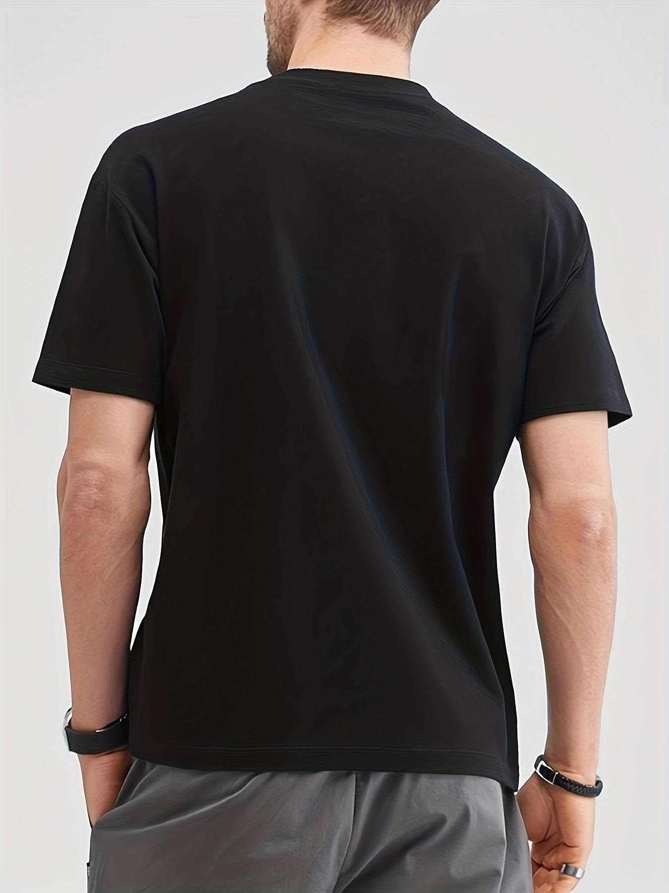 Back To School Print Men's Graphic Crew Neck T-shirt