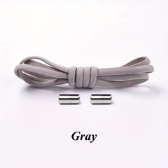 No Tie Shoelaces Round Elastic Shoe Laces For Sneakers 16