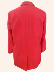 Women's Plus Size Casual Blazer Long Sleeve Double Breast Button