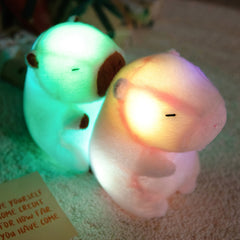 Light Up Capybara Plush Toy LED Lights Soft Glowing Stuffed Animal