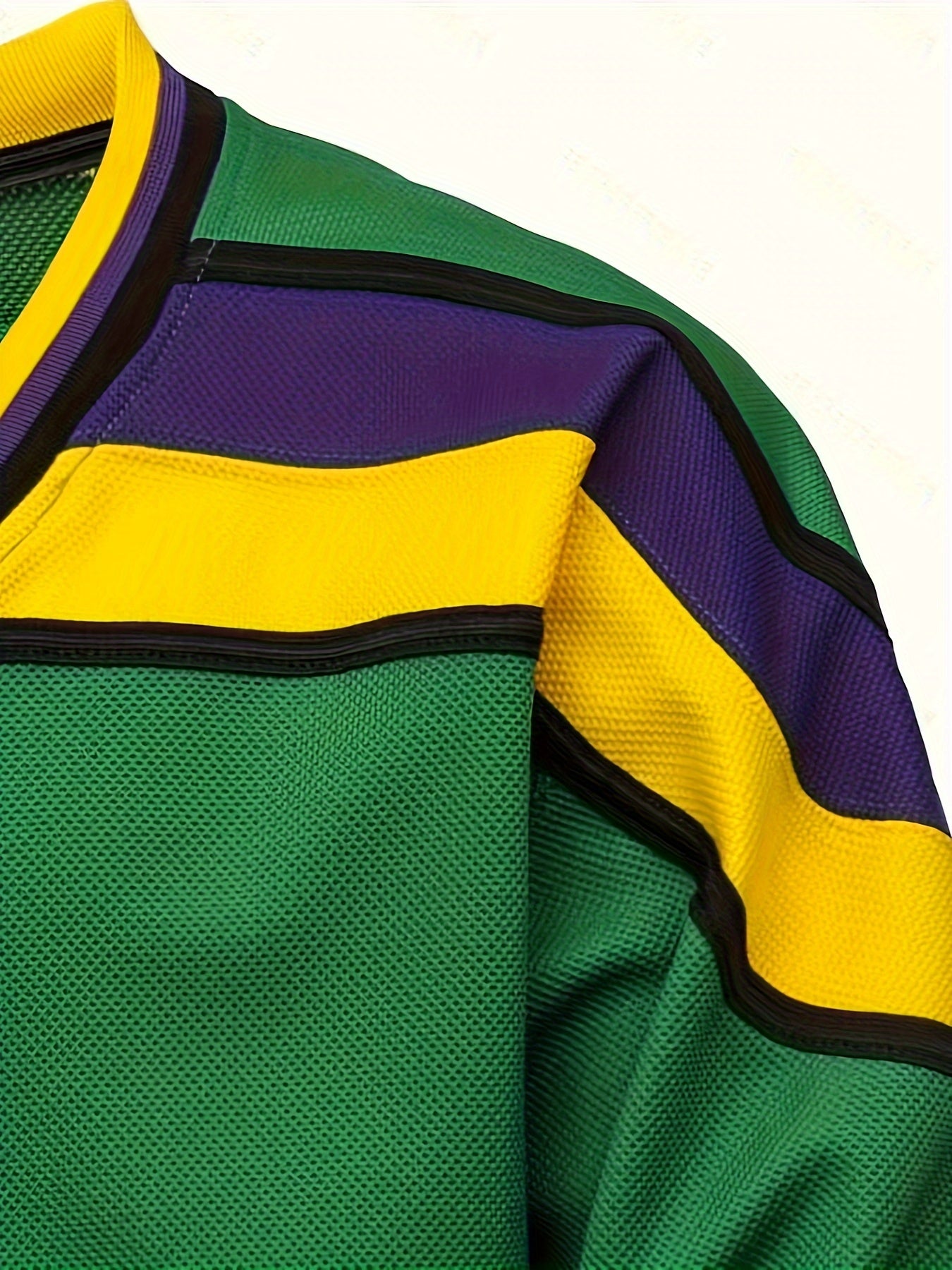 Men's Green Vintage Ice Hockey Jersey Sweatshirt