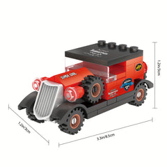 Classic Vintage Sports Car Building Blocks Set