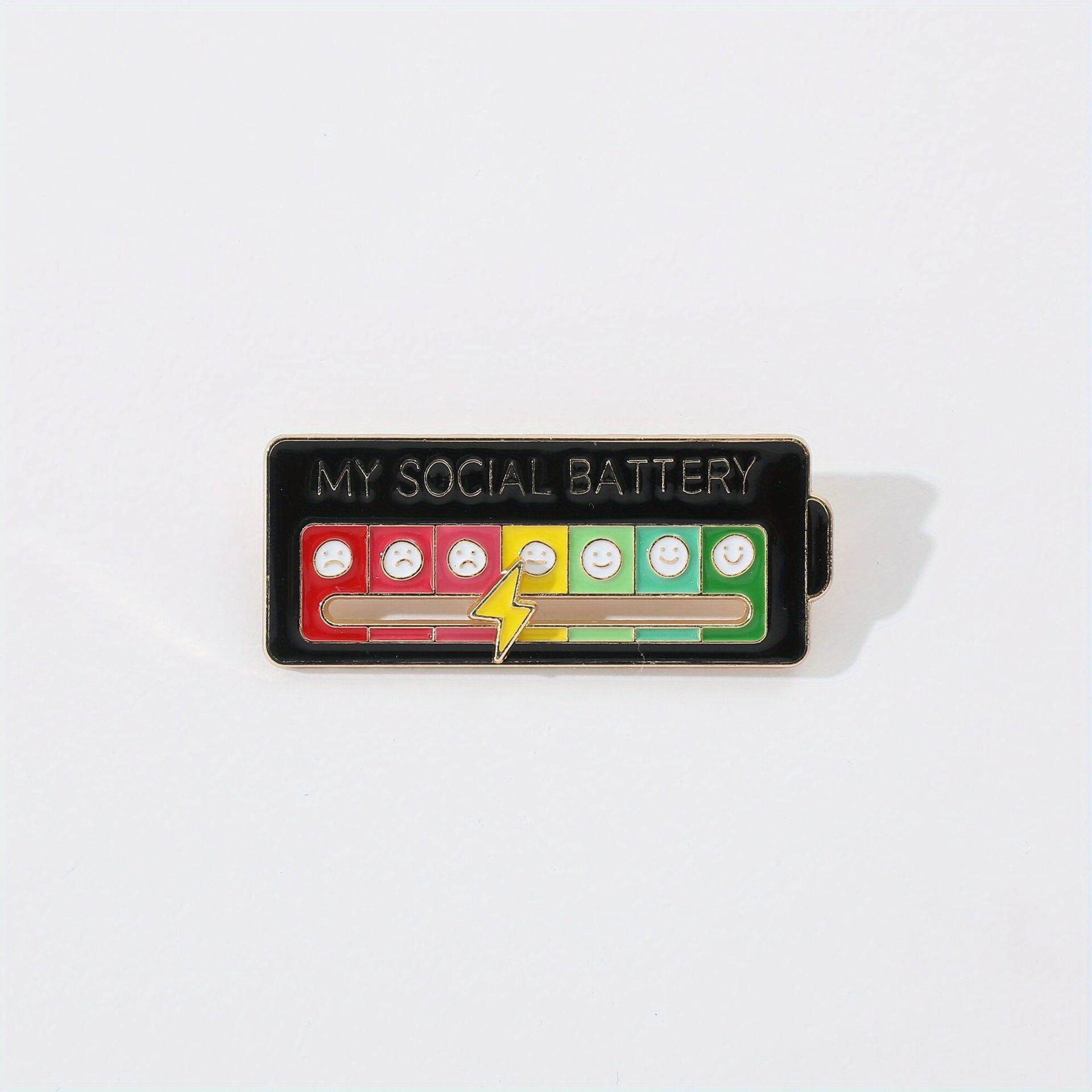 Removable Lightning Love Week Mood Emoticon Interactive Mood Pin