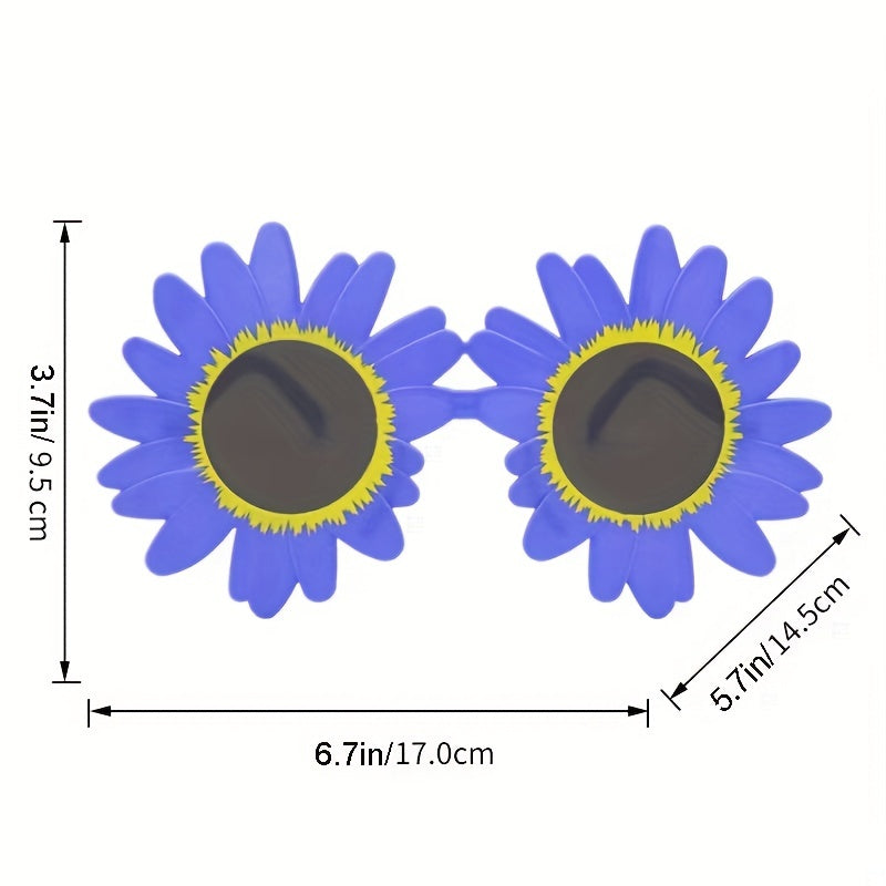 Hawaiian Flower Sunglasses Funny Party Glasses Novelty Fancy Summer Favors