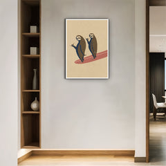 2pcs Sloths Animated Posters Wall Art High Definition Painting