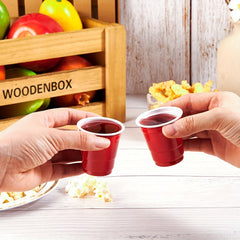 50pcs Disposable Mini Beer Pongs 2oz Shot Cups Drinking Cups Tableware Supplies