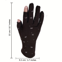 Sunproof Gloves Two-finger Short Gloves for Women