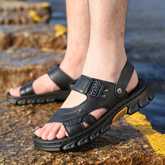 Men's Durable Non Slip Hiking Sandals - Comfy Outdoor Beach Water Shoes