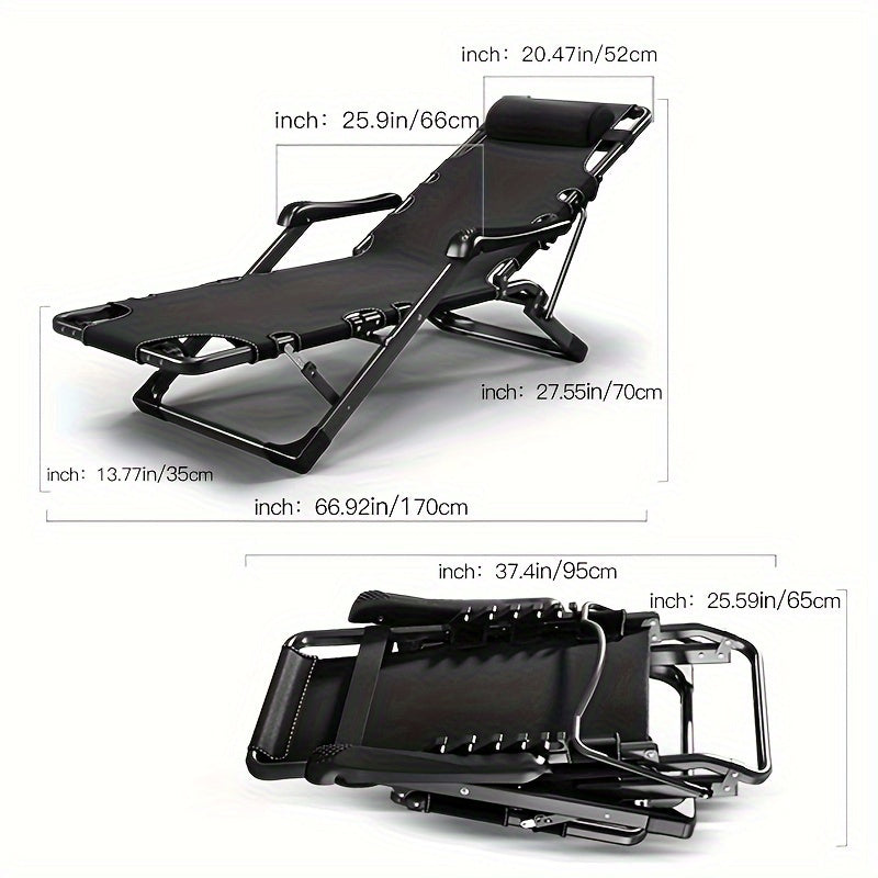 Outdoor Folding Chairs Balcony Lounge Chair