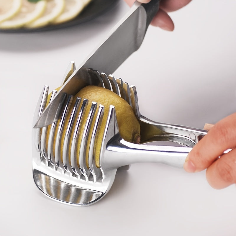 Tomato Lemon Slicer Circular Fruit Onion Slicer Stainless Steel Kitchen