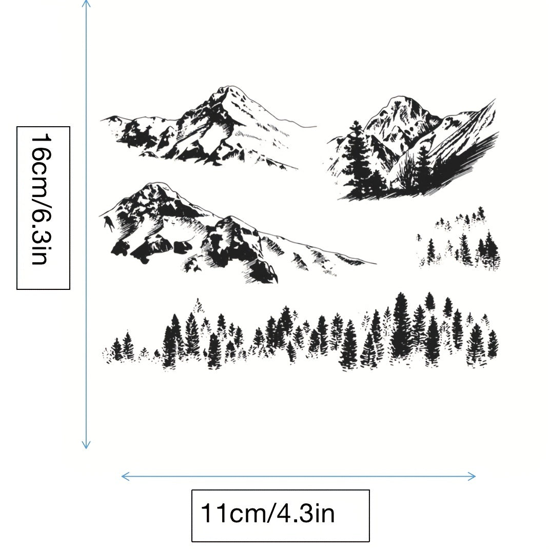 Mountains Stamps Transparent Stamps For Card Making and Scrapbooking