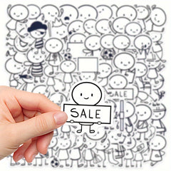 66 Character Illustration Stickers for DIY Decorations