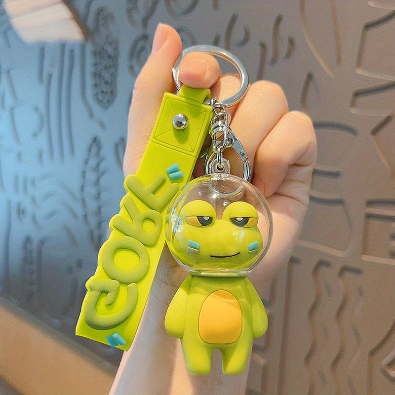 Space Frog Keychain For Men Couple Bag Pendant
