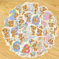 36pcs Cartoon Letter Stickers for Cup Notebook Phone Furniture Decoration