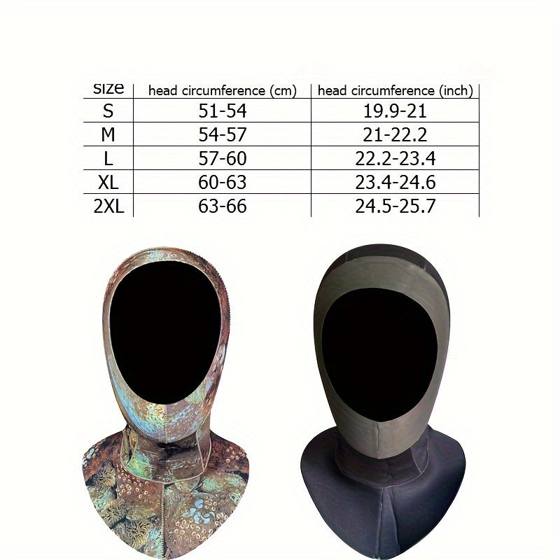 3mm Neoprene Scuba Diving Hood Elastic Hood For Water Sports
