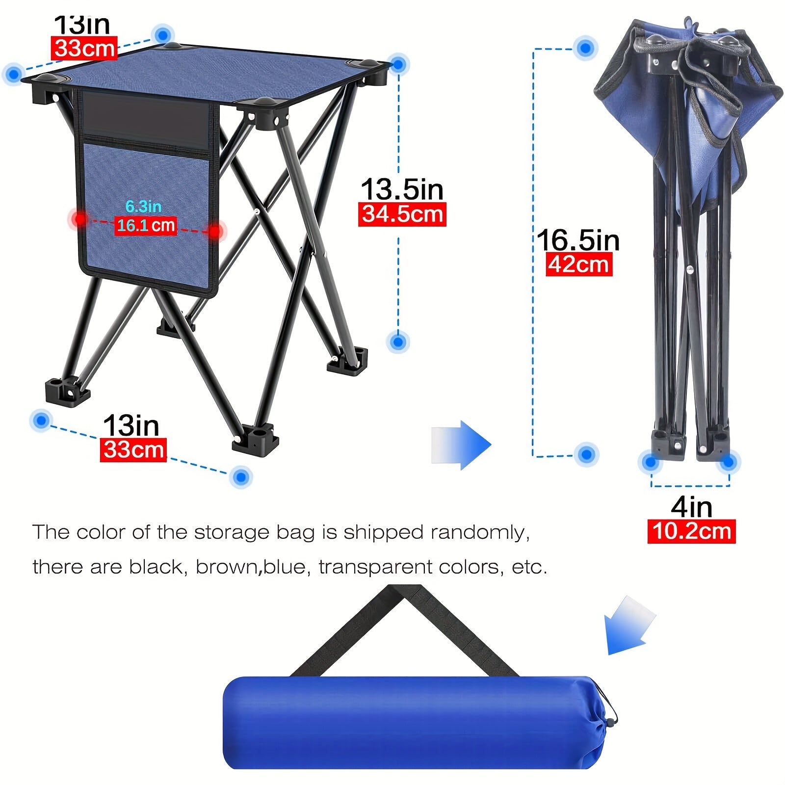 Portable Folding Stool for Fishing Traveling Hiking
