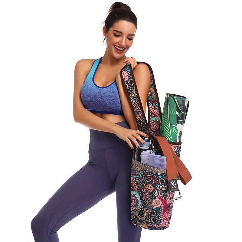 One Shoulder Yoga Storage Bag Portable Fitness Canvas Bag