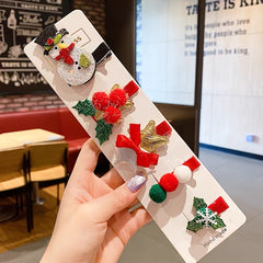 10pcs Christmas Hair Clip Decorative Hair Accessories for Girls